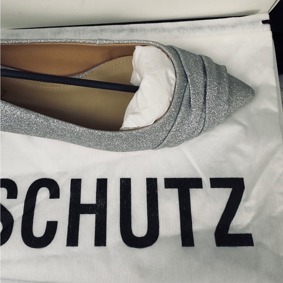 Schultz Silver Glitter Sparkle Pointed Toe Flats Woman’s US 7B New i… - Picture 3 of 8